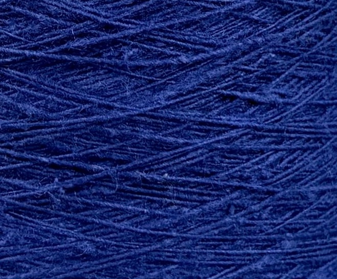 Art. Seta Tweed Bourette – Garn aus 100 % Bouretteseide mit Tweed-Effekt col. Royalblau 700 m / 100 g